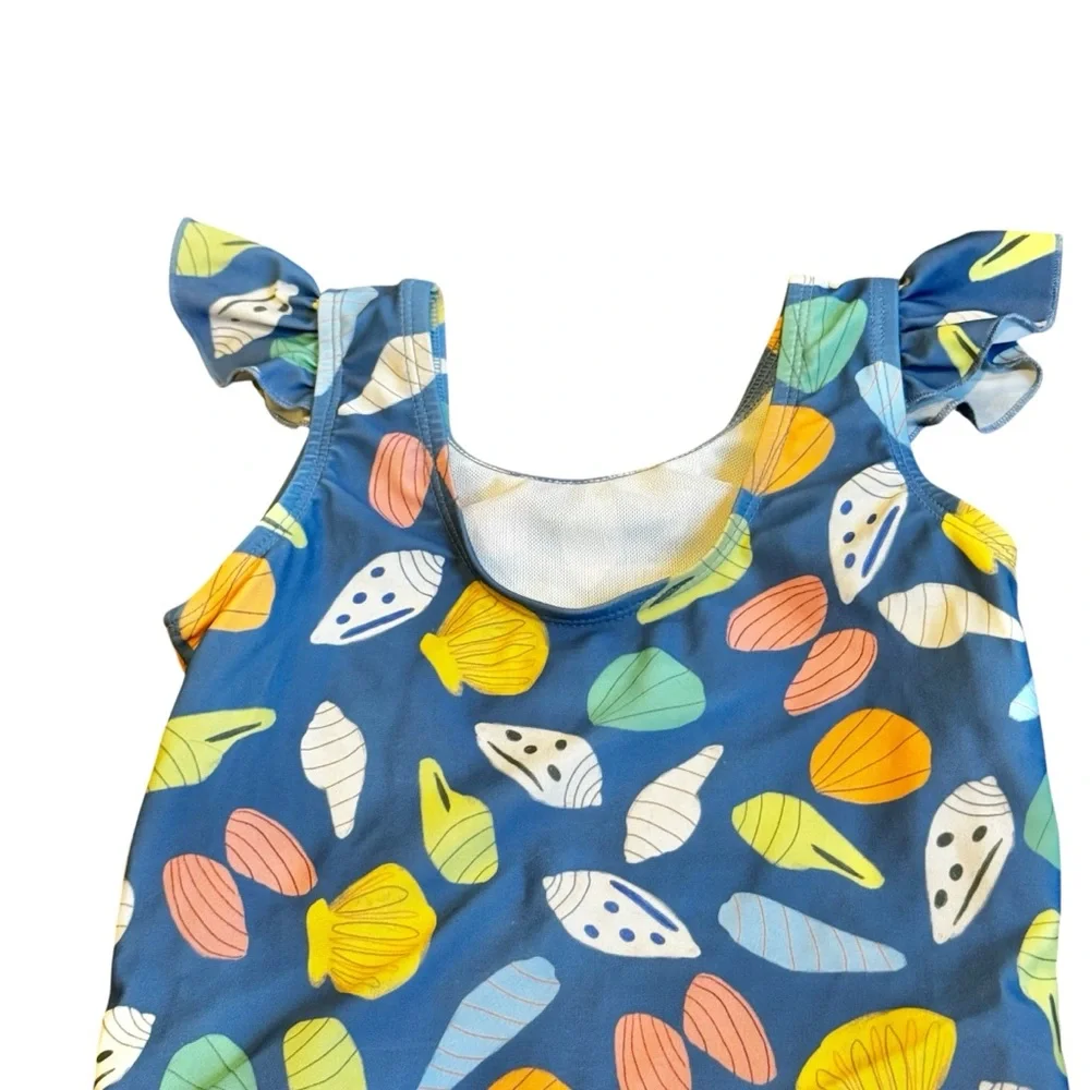 Pearl Street Swim Seashell Kids Swim One Piece 5/6 - Picture 5 of 9